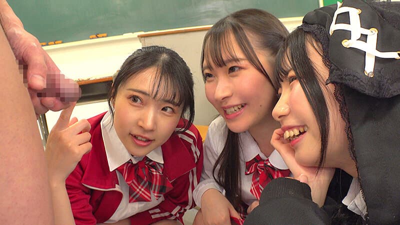 女子●生ハーレムオナサポ学園 J●による正しい射精レッスン！センズリから中出しセックスまで サンプル15