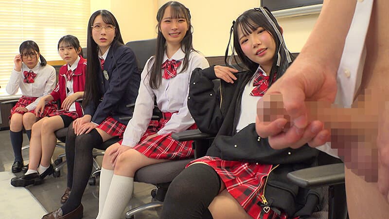 女子●生ハーレムオナサポ学園 J●による正しい射精レッスン！センズリから中出しセックスまで サンプル4