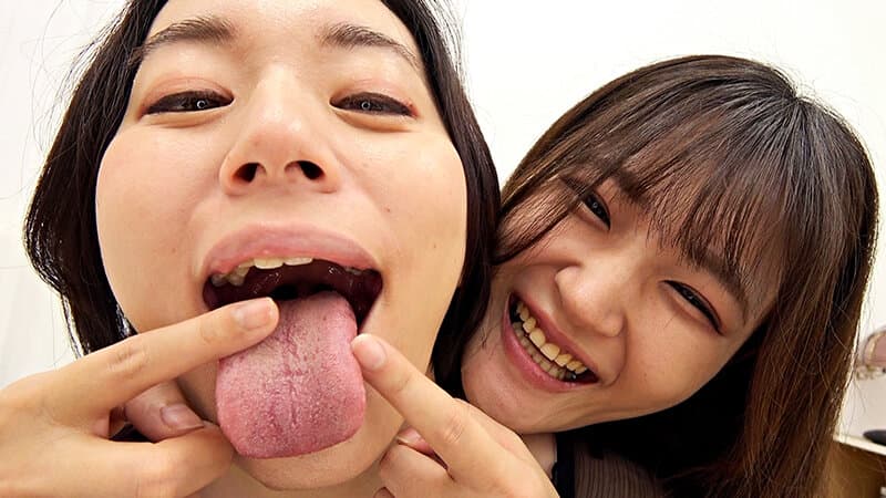 濃密ベロ唾液舐め接吻レズ サンプル8