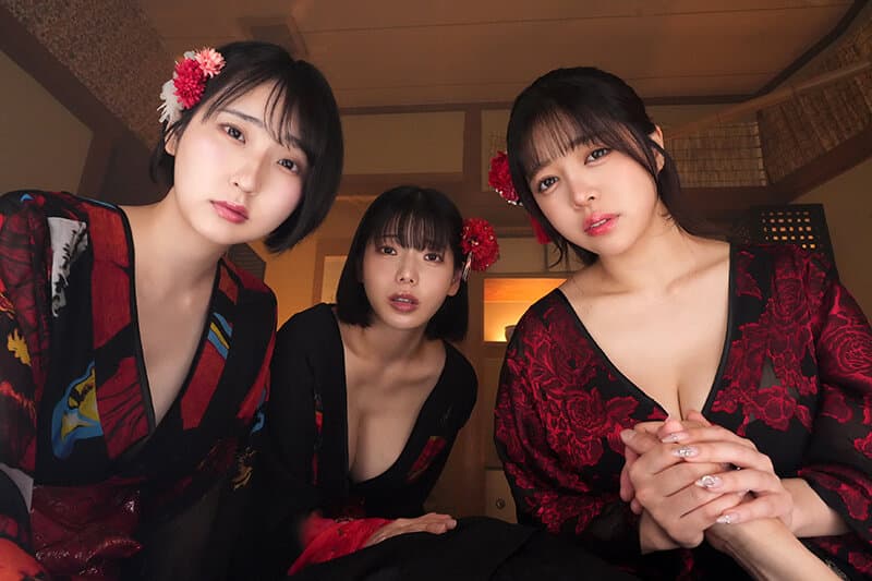 【VR】サークル最下層のボクが転生したら殿様に！？見下していた巨乳同級生たちが子種を求める妾となって現れ…憧れのおっぱいでネットリ言いなり奉仕させ続ける孕ませ夜伽 サンプル18