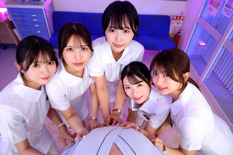 【VR】【KMPVR10周年記念作品-第3弾-】余生わずかな僕を助ける為にドクター不在の病院で欲求不満なナース5人に全力看護で抜かれまくるハーレム入院性活 サンプル17