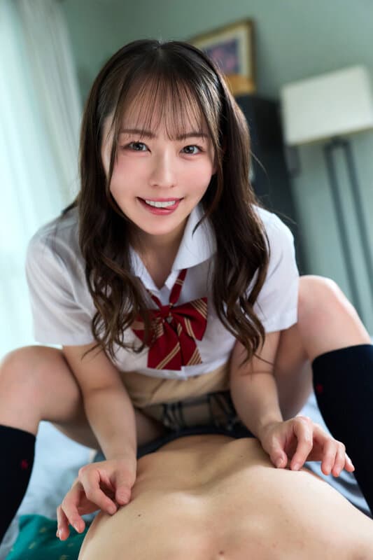 【VR】【8K】勃起する度ニヤニヤ迫ってくる小悪魔J系にず～～っと甘サド乳首責めされる日々 西元めいさ サンプル2